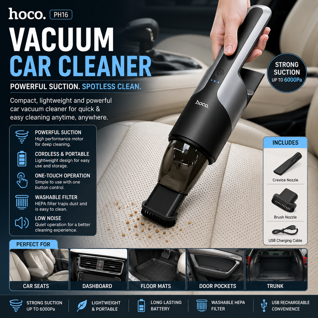 Hoco - Vacuum Car Cleaner (PH16)