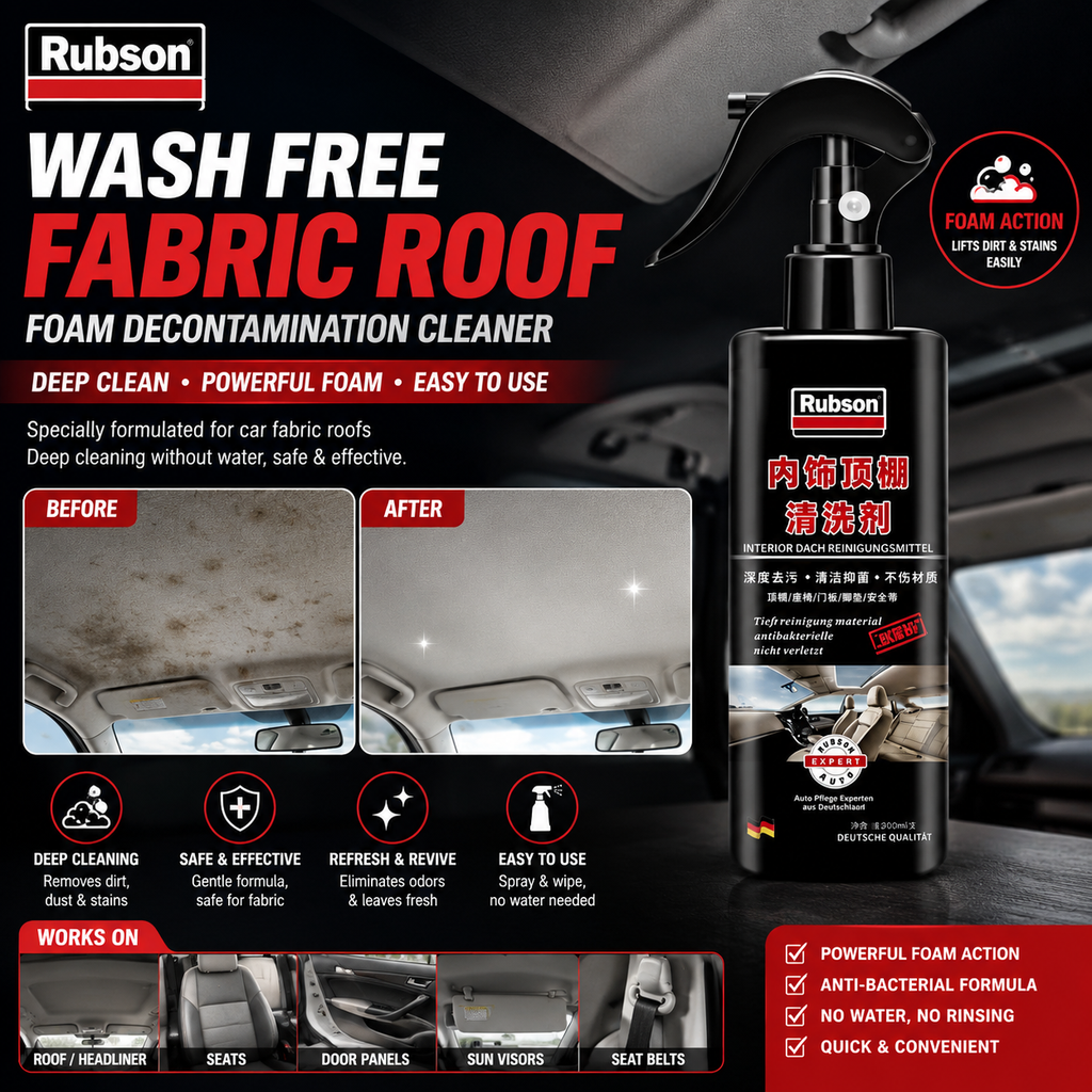 Wash Free Fabric Roof Foam Decontamination Cleaner