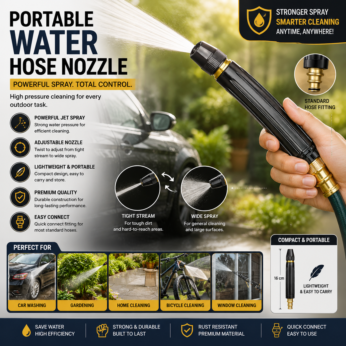 Car Washing High Pressure Water Gun
