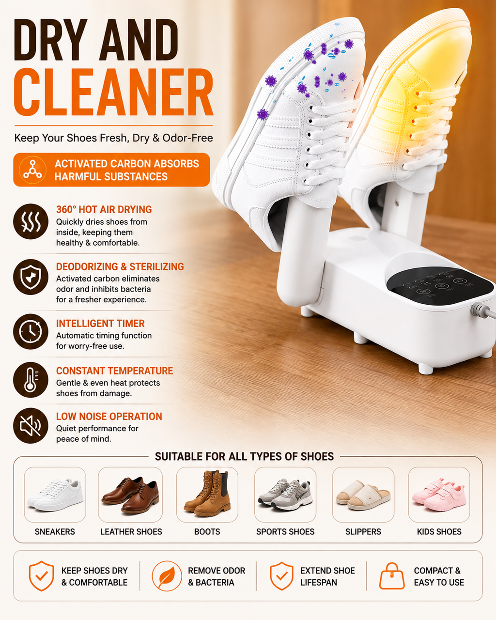 Electric Shoe Dryer Machine