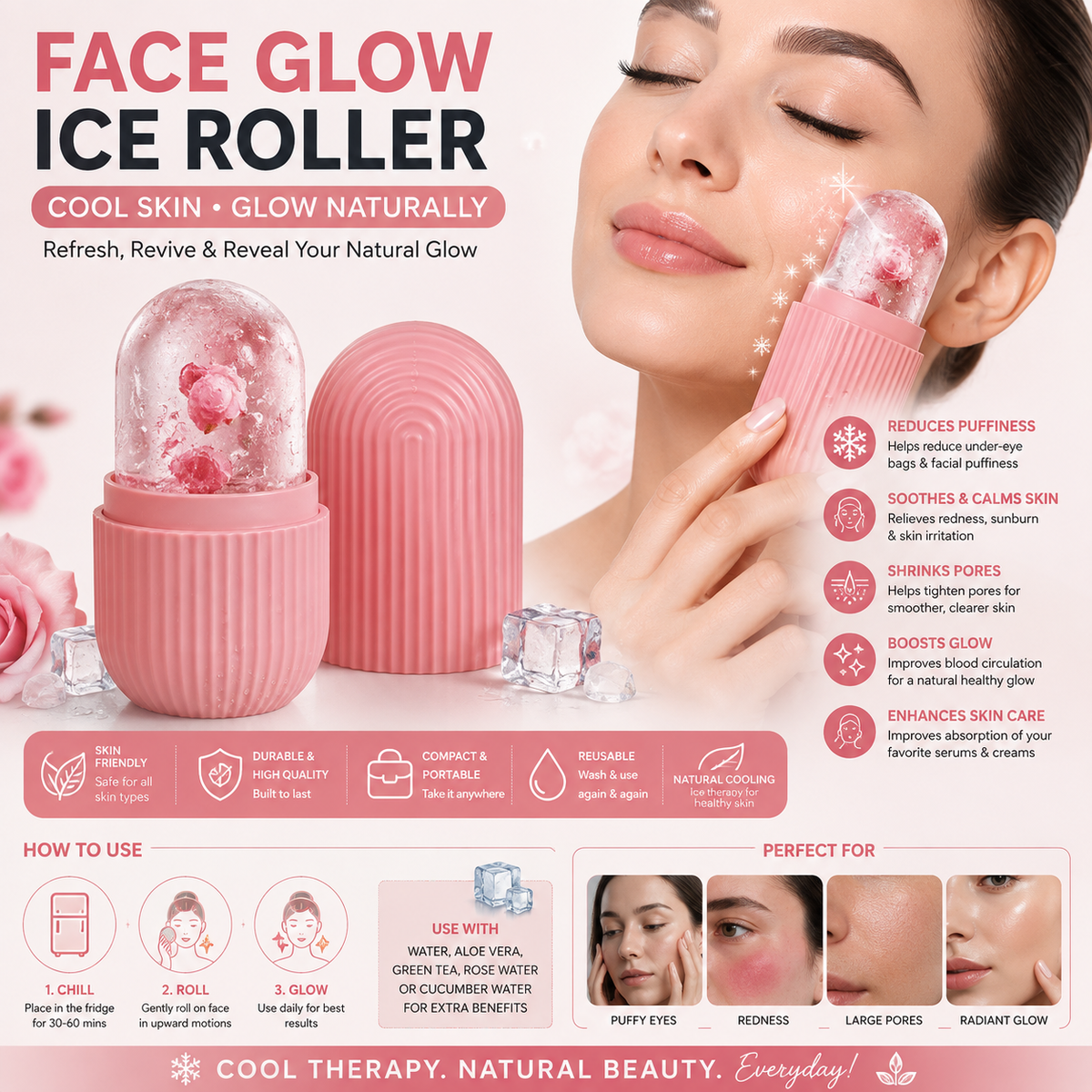 Face Glow Ice Roller
