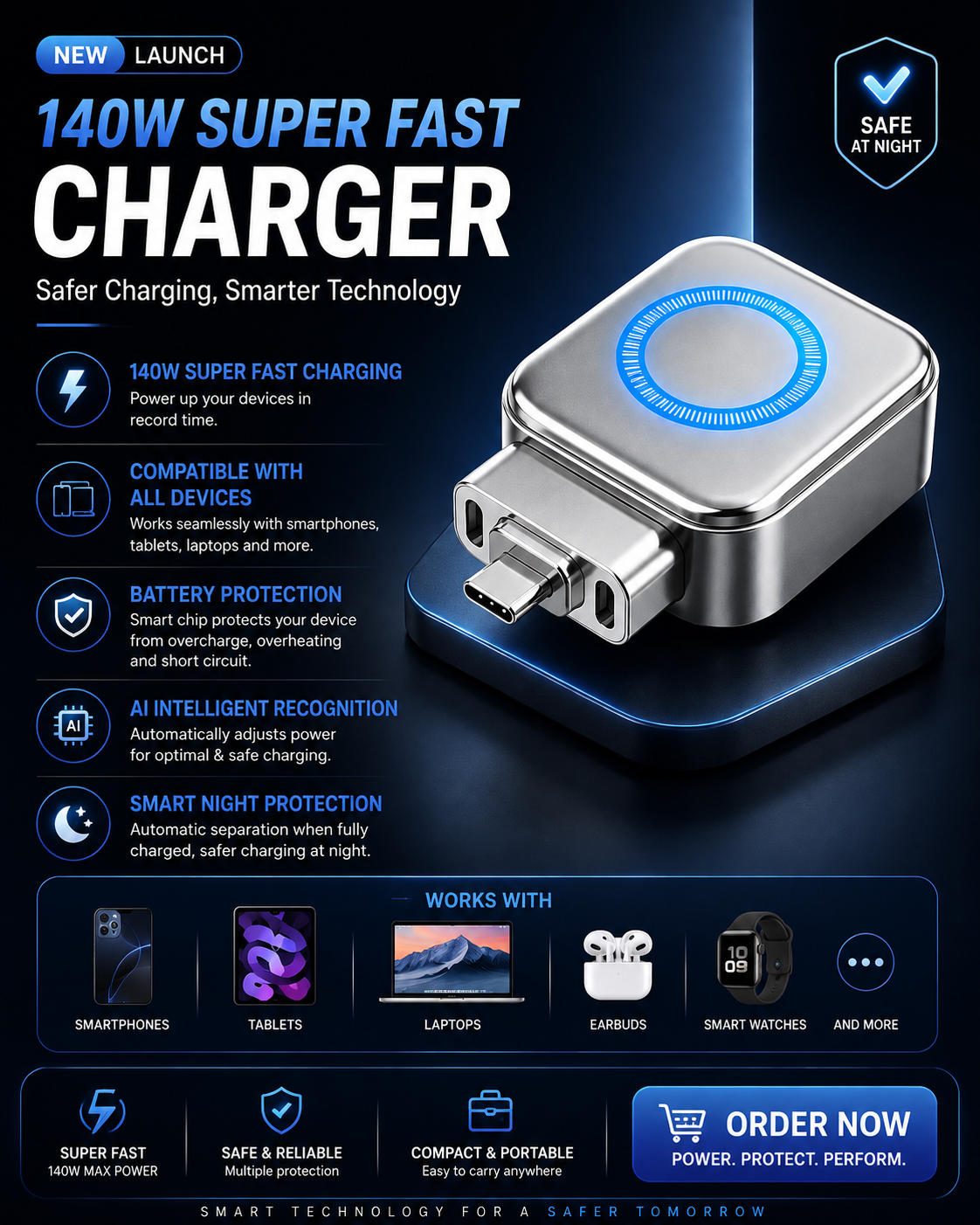 USB-C Auto Eject Charging Adapter