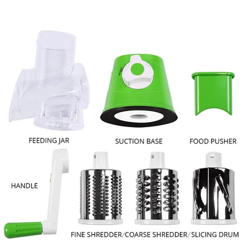 3-in-1 Manual Rotary Vegetable Slicer