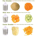 3-in-1 Manual Rotary Vegetable Slicer