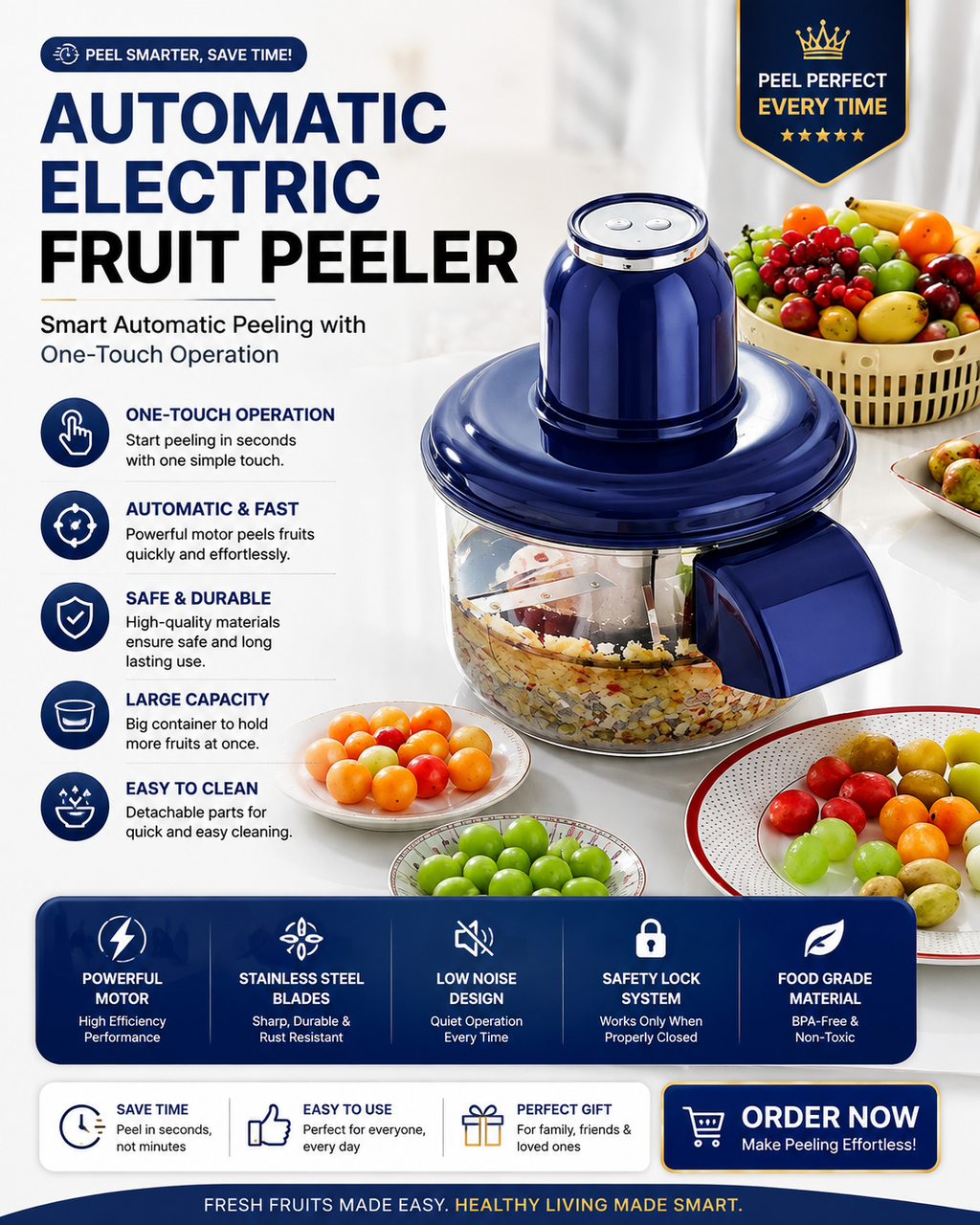 Automatic Fruit &amp; Garlic Peeler