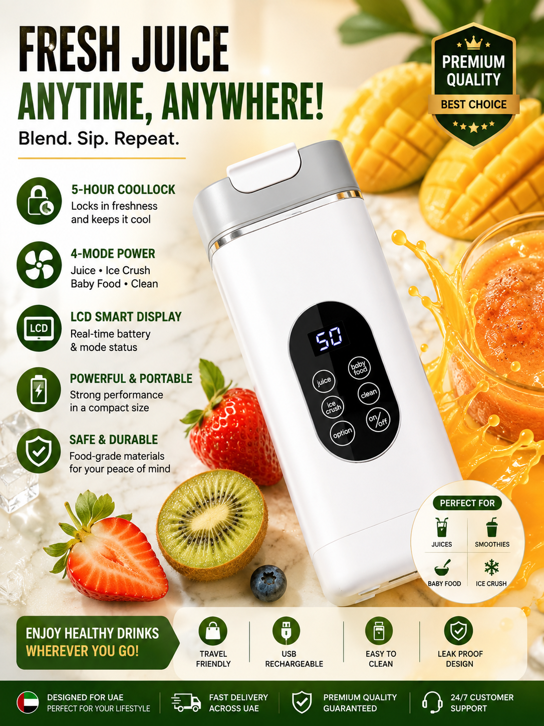 Portable Blender for Shakes & Smoothies
