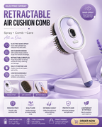 Electric Spray Retractable Air Cushion Comb