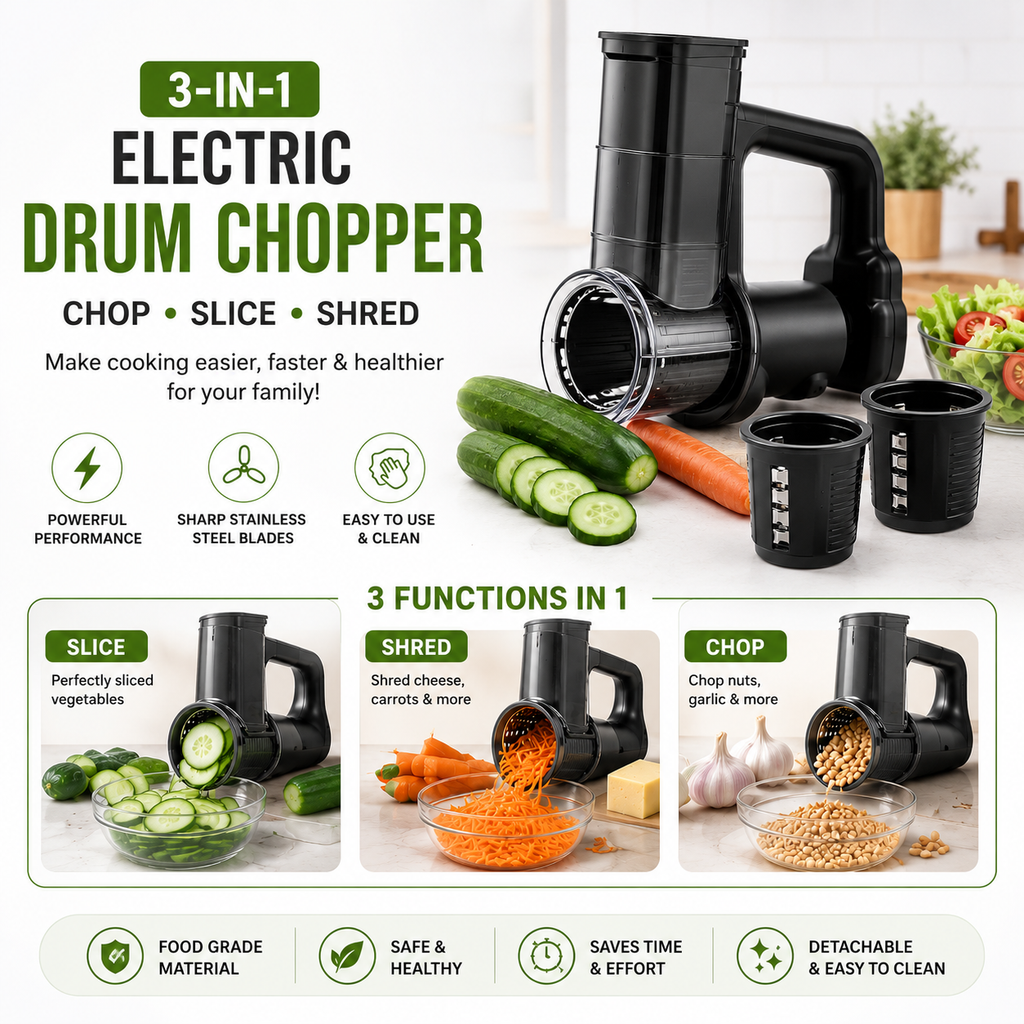 Multi-Functional Electric Handheld Food Chopper