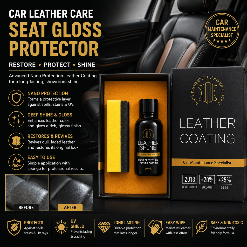 Car Leather Care Seat Gloss Protector