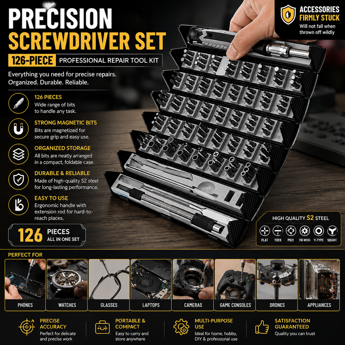 Precision Screwdriver Set (126-Piece)