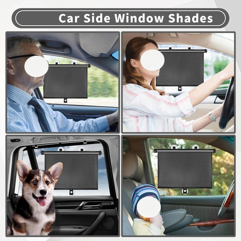 Retractable Car Window Sun Shades